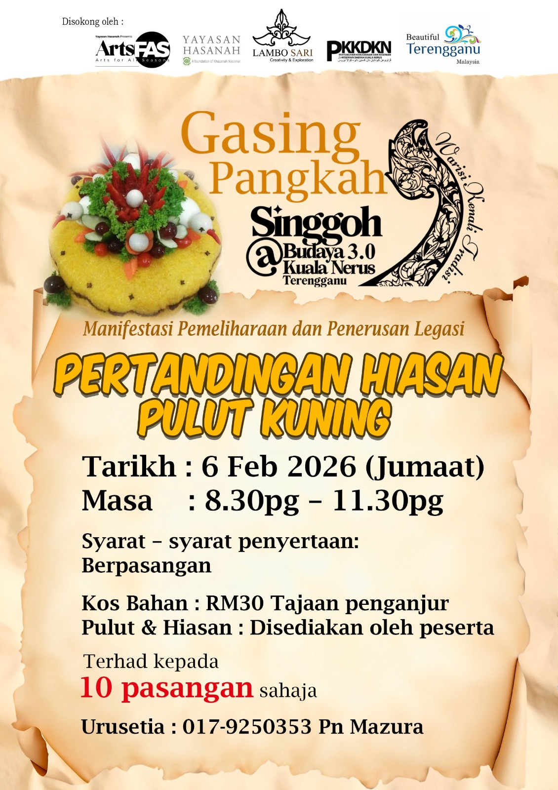 Pertandingan Hiasan Pulut Kuning