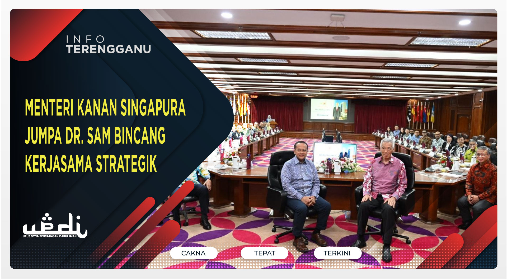 Menteri Kanan Singapura Jumpa Dr. Sam Bincang Kerjasama Strategik