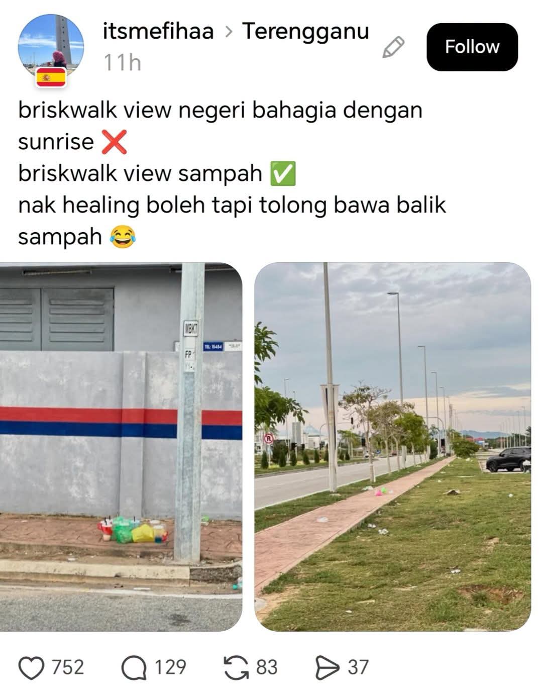 Sampah Drawbridge: MBKT Tegur Sikap Pengunjung