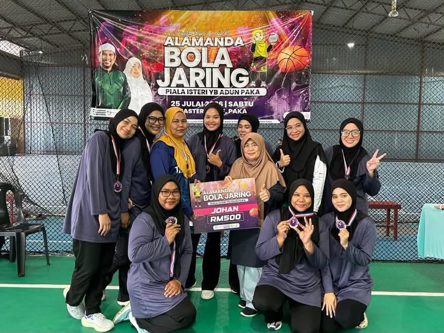Aqeesa Team Juara Alamanda Bola Jaring Piala Isteri YB ADUN Paka
