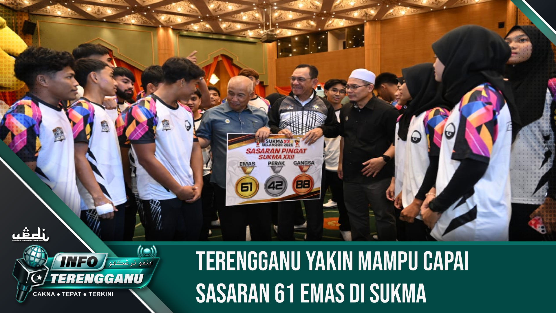 Terengganu Yakin Mampu Capai Sasaran 61 Emas di SUKMA