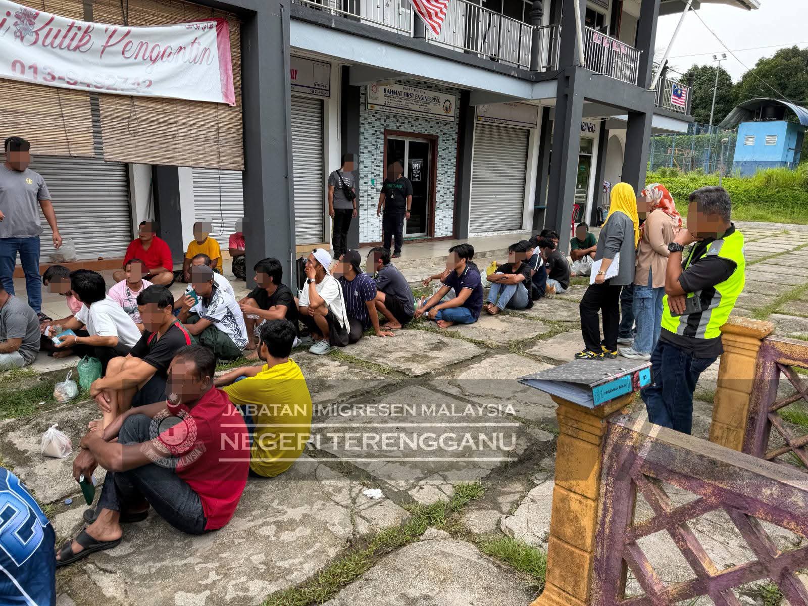 13 PATI Ditahan Dalam Operasi Imigresen Di Besut, Setiu