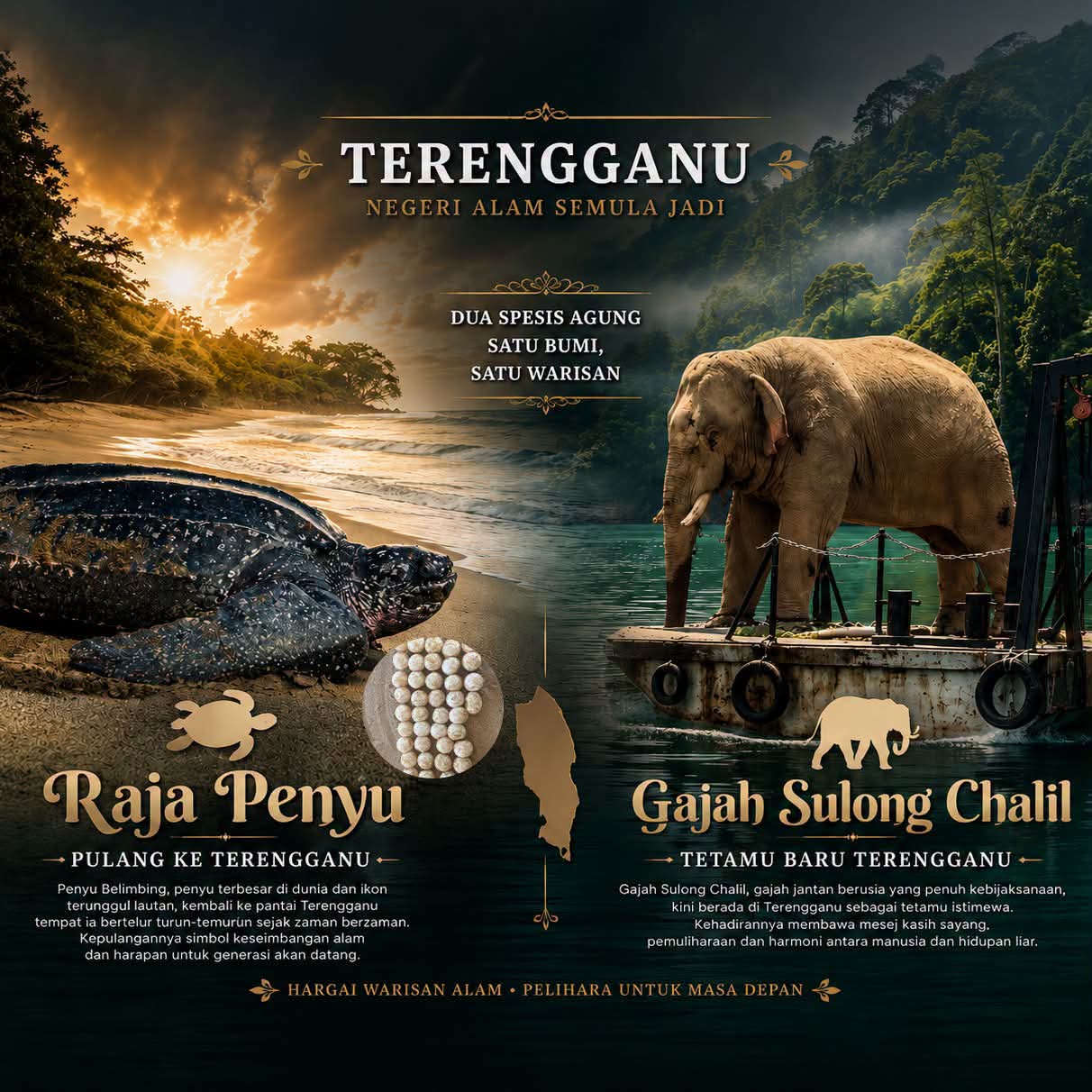 ‘Raja Penyu’ Kembali, Sulong Chalil Jadi Tetamu Istimewa di Terengganu
