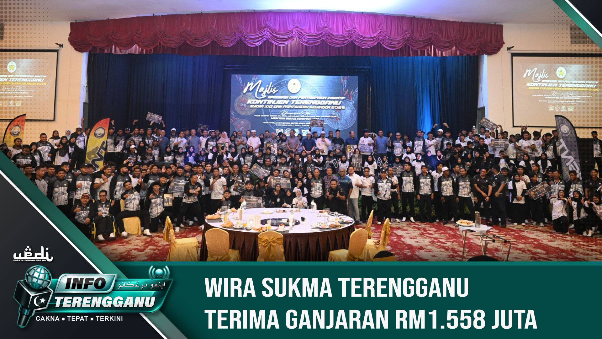 Wira SUKMA Terengganu Terima Ganjaran RM1.558 Juta