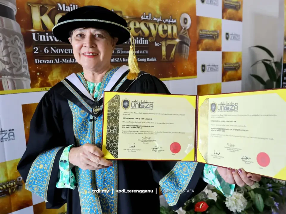 Bekas Ratu Pecut Negara Terima Ijazah Doktor Kehormat Sains Sukan UniSZA
