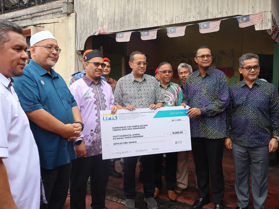 PASTI Terbakar: EPIC Berhad, MB Salur Bantuan Segera
