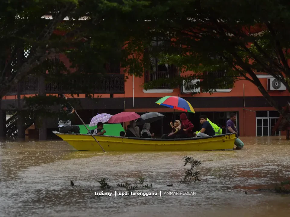 Hujan Berterusan Tahap Bahaya di Empat Daerah Terengganu Hingga Jumaat