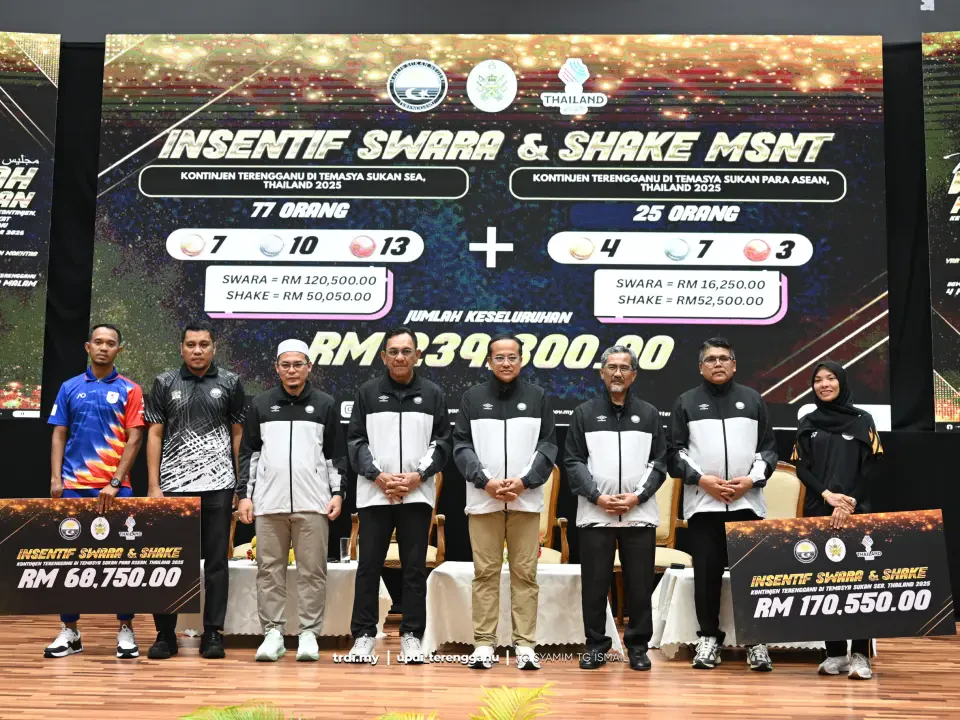 Terengganu Agih RM239,300 Hargai Prestasi Atlet Kebangsaan 