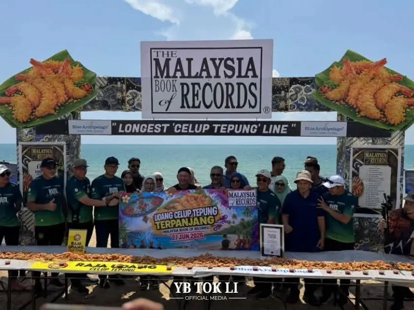 MBOR Udang Celup Tepung Terpanjang Angkat Nama Setiu