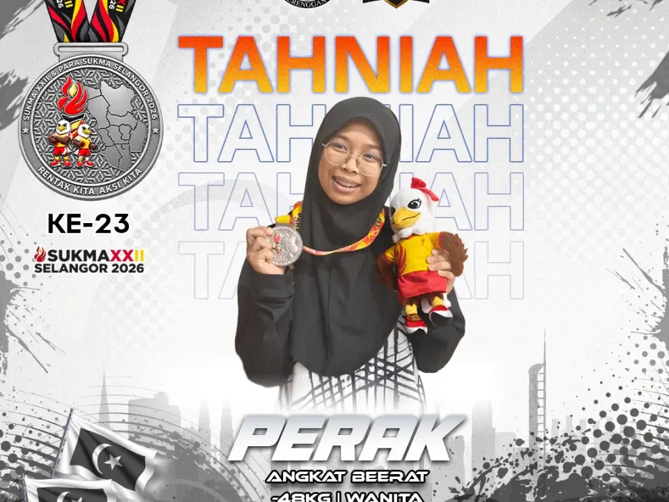 SUKMA 2026: Nur Arrissya Buka Saingan Angkat Berat Terengganu Dengan Perak