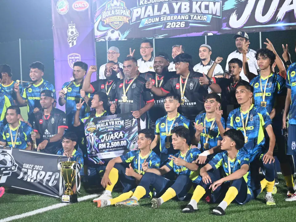 TMP FC Kekalkan Kejuaraan, Julang Piala YB Seberang Takir 